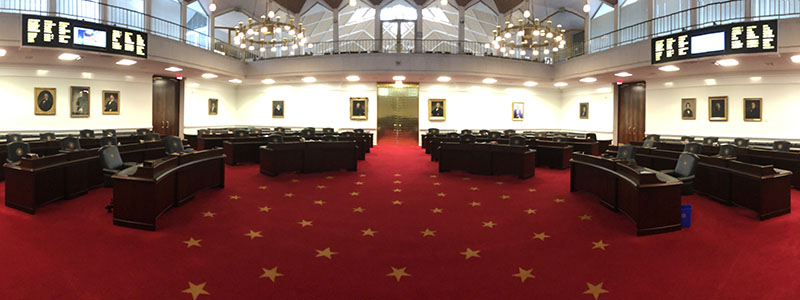 House chamber panoramic photo